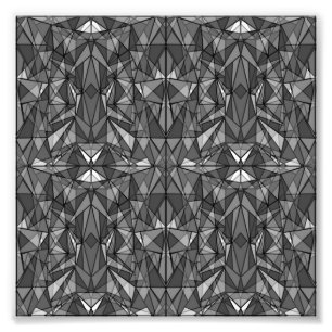 PiecedLayered 2x2 BandW Foto Afdruk