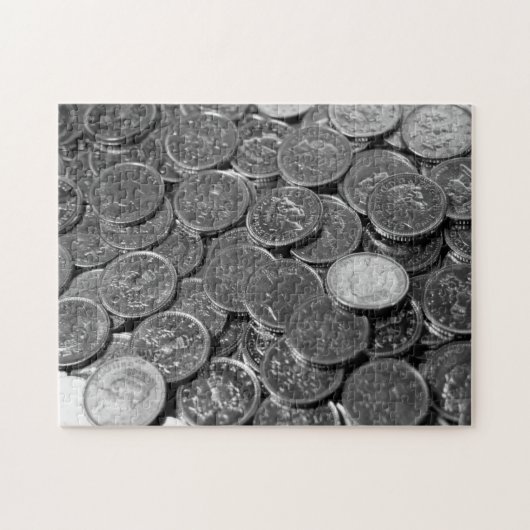 Pièces de 5 pence Royaume-Uni Jigsaw Puzzle (Horizontal)