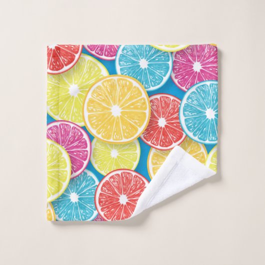 Pièces de fruits d'agrumes (Gant de toilette)