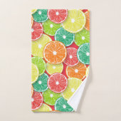 Pièces de fruits d'agrumes pop art 2 (Serviette à main)