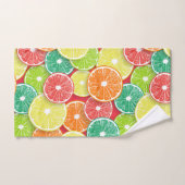 Pièces de fruits d'agrumes pop art 2 (Serviette à main)