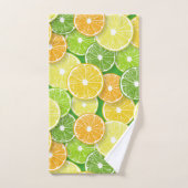 Pièces de fruits d'agrumes pop art 3 (Serviette à main)