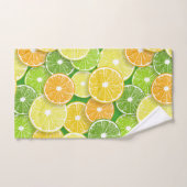 Pièces de fruits d'agrumes pop art 3 (Serviette à main)