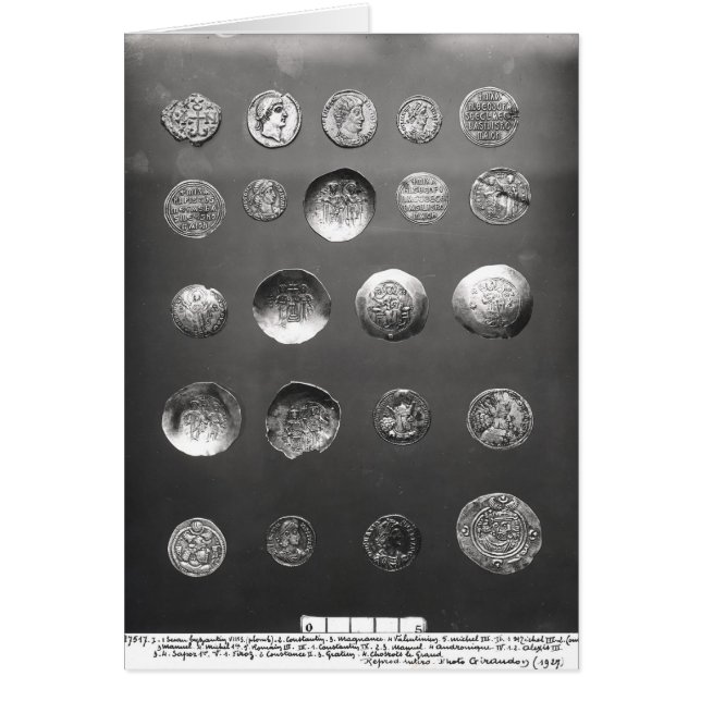 Pièces de monnaie bizantines, romaines et de (Devant)