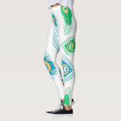 Pièces de paon pour femmes Leggings colorés (Gauche)