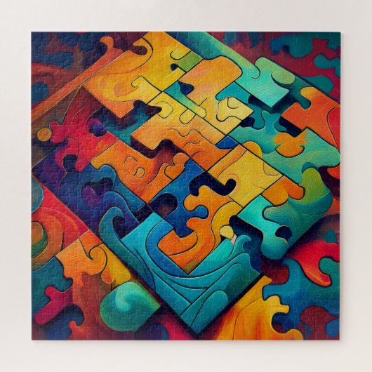 Pièces de puzzle abstraites (Horizontal)