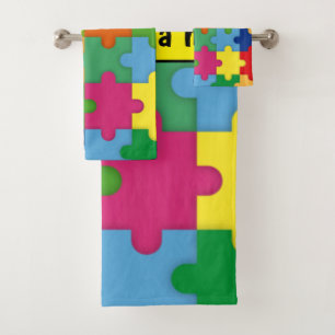 Pièces de puzzle colorées pour l'autisme Personnal
