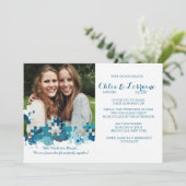 Pièces de puzzle Faire-part de mariage photo (Debout devant)