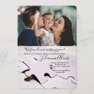 Pièces de puzzle Invitation photo