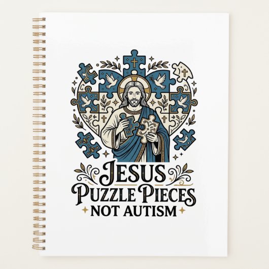 Pièces de puzzle Jésus pas autisme Pièces de puzzl (Devant)