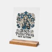 Pièces de puzzle Jésus pas autisme Pièces de puzzl (Angle)