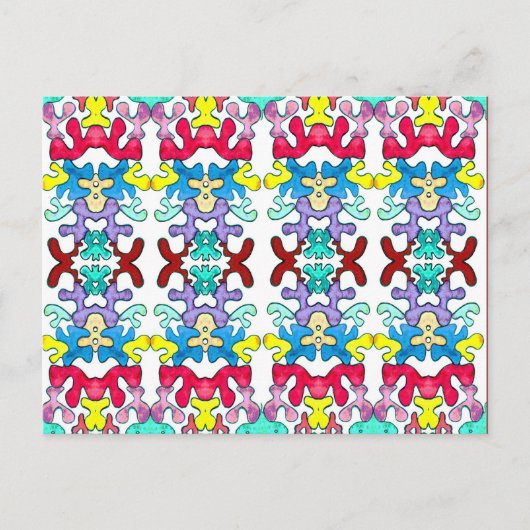 Pièces de puzzle une carte postale (Devant)