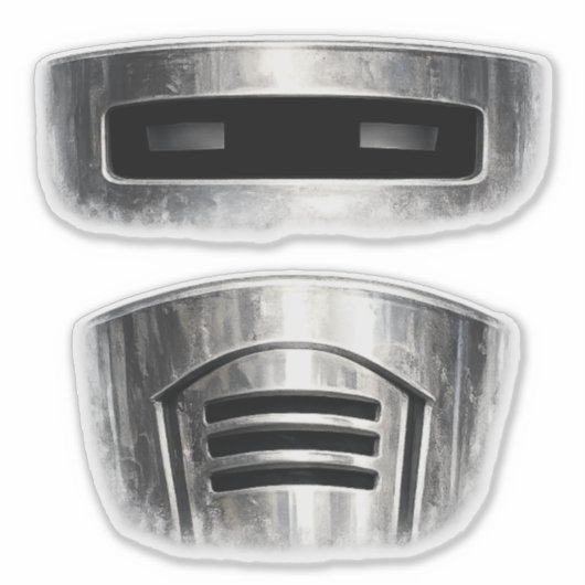 Pièces de visage de Bin Sentinel : Autocollants de (Devant)
