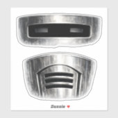 Pièces de visage de Bin Sentinel : Autocollants de (Feuille)