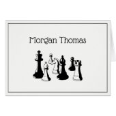 Pièces d'échecs Art Vintage #2 (Devant Horizontal)