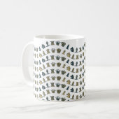 Pièces d'échecs dans la tasse de vagues (Devant gauche)