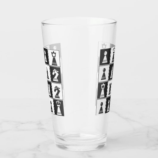 Pièces d'échecs Design Verre à boire (Droite)