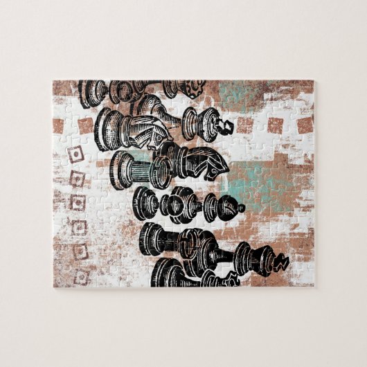 Pièces d'échecs Jigsaw Puzzle (Horizontal)