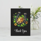 Pièces d'or Lucky Horseshoe et Merci de Clover (Debout devant)