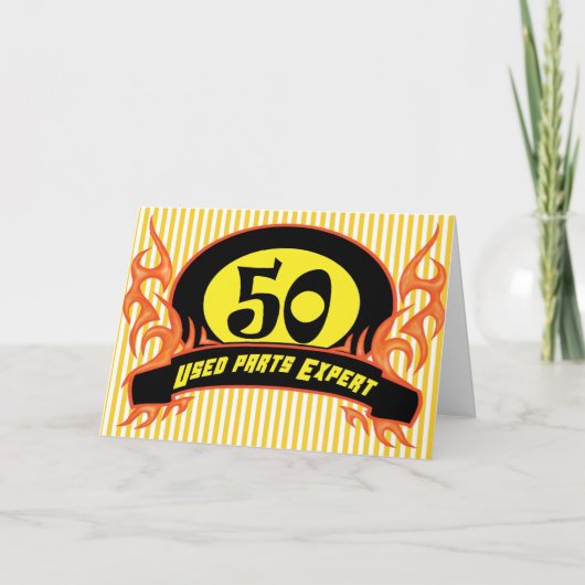 Pièces usagées Invitations de fête 50e anniversair (Devant)