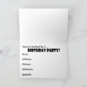 Pièces usagées Invitations de fête 50e anniversair (Intérieur)