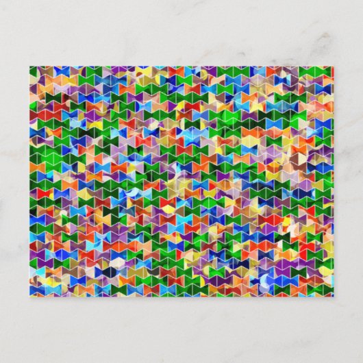 Piecewise Bowties Dot Briefkaart (Voorkant)