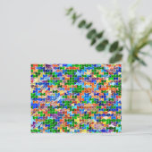 Piecewise Bowties Swirl Briefkaart (Staand voorkant)