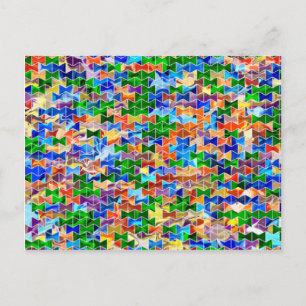 Piecewise Bowties Swirl Briefkaart