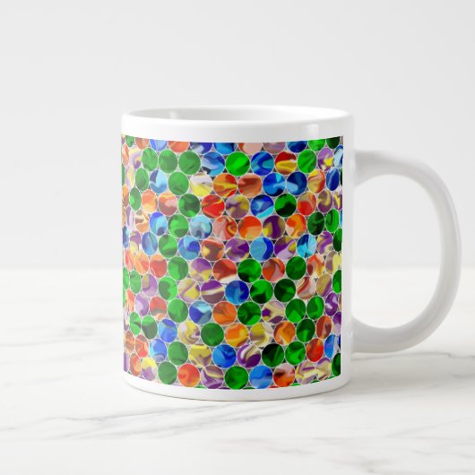 Piecewise Circles Swirl 20oz Mok (Rechts)
