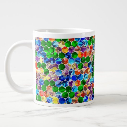 Piecewise Circles Swirl 20oz Mok (Links)