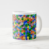 Piecewise Horizontale Hexagons Swirl 20oz Mok (Voorkant rechts)