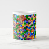Piecewise Horizontale Hexagons Swirl 20oz Mok (Voorkant)