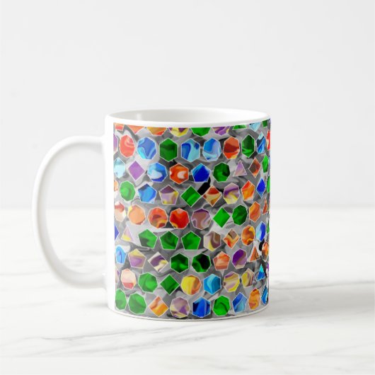 Piecewise Polygons Swirl 11oz Mok (Links)