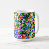 Piecewise Vertical Hexagons Dot 15oz Mok (Voorkant rechts)
