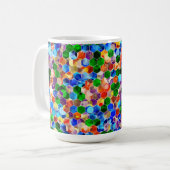 Piecewise Vertical Hexagons Dot 15oz Mok (Voorkant links)