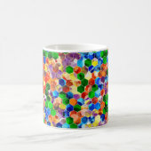 Piecewise Verticale hexagons Dot 11oz Mok (Center)