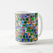 PiecMême Polygons tourbillonner 15oz Mug (Devant droit)