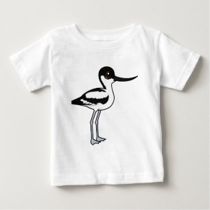 Pied Avocet Schattigee vogelbare Cartoon Bird