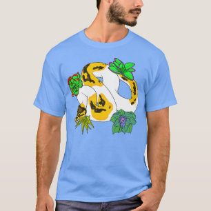 Pied Ball Python met Succulenten T-shirt