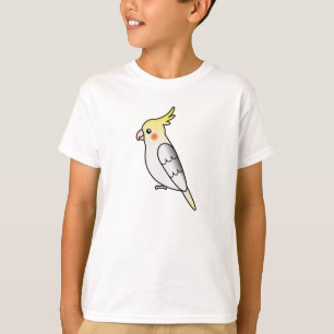 Pied Cartoon Kaketoe Papegaai Vogel T-shirt