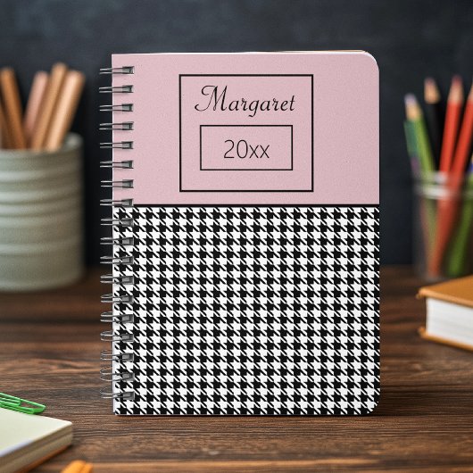 Pied de fond classique pour fille et Carnet rose 6