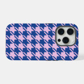 Pied de fond rose+Motif bleu (Verso Horizontal)