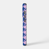 Pied de fond rose+Motif bleu (Côté gauche)