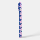 Pied de fond rose+Motif bleu (Côté gauche)