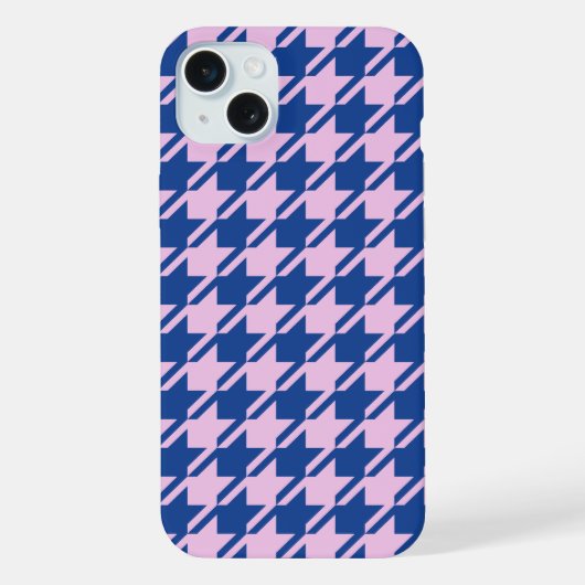 Pied de fond rose+Motif bleu (Verso)