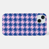 Pied de fond rose+Motif bleu (Verso Horizontal)