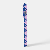 Pied de fond rose+Motif bleu (Côté gauche)