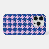 Pied de fond rose+Motif bleu (Verso Horizontal)