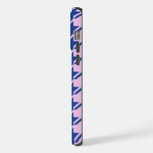 Pied de fond rose+Motif bleu (Côté gauche)