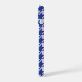 Pied de fond rose+Motif bleu (Côté gauche)